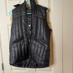 Fur puffer vest